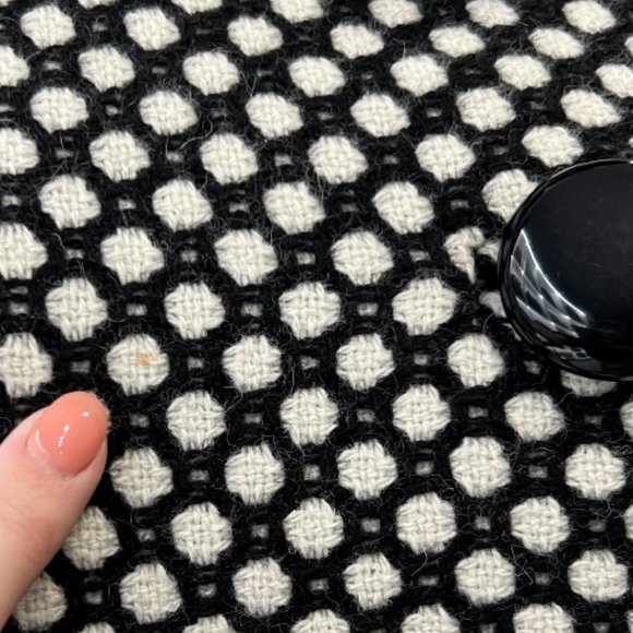 Tibi Black White Spotted Jacket size 6 Polka Dots - Picture 10 of 10